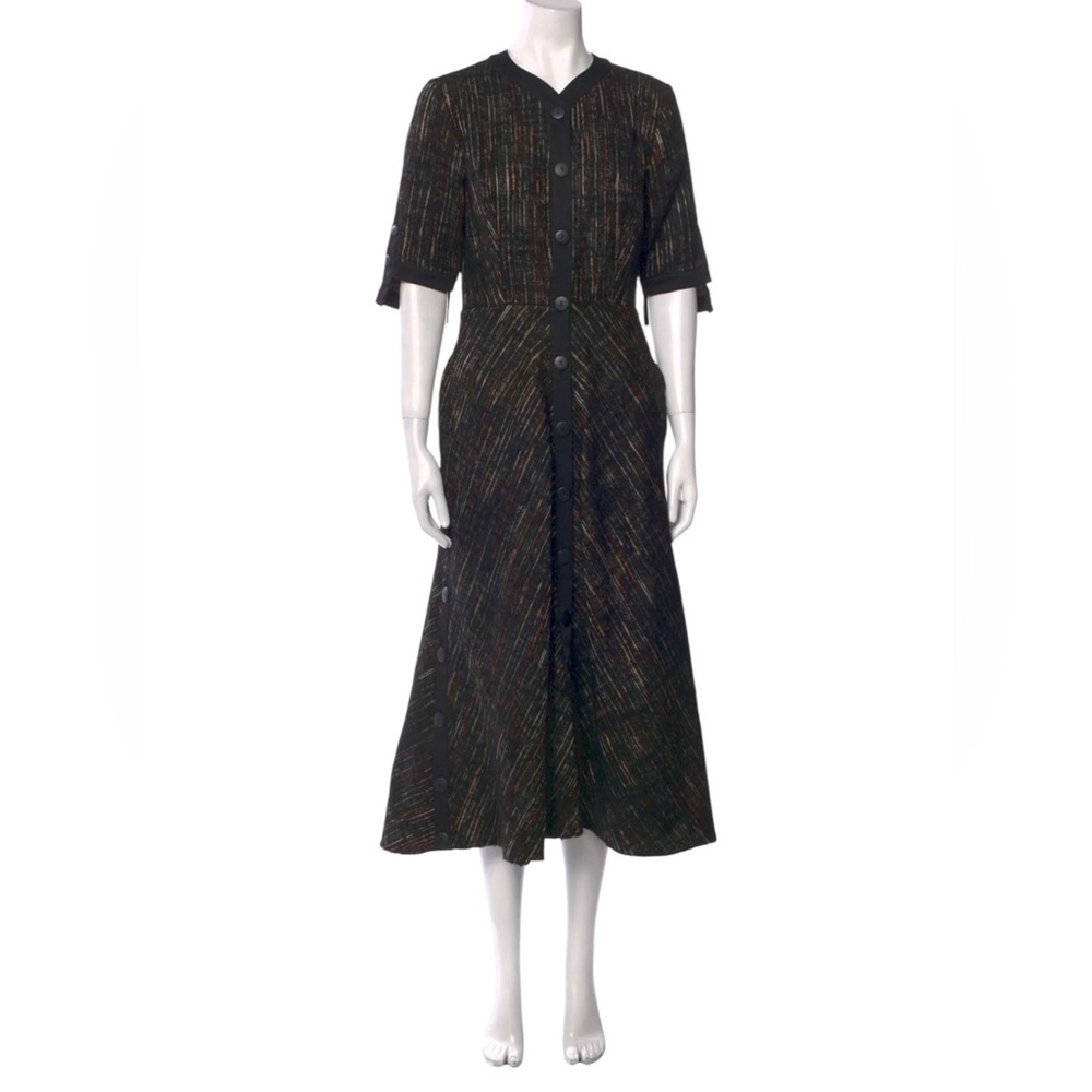 Hanh Merriman Elegant Black Button-Down Dress size 6